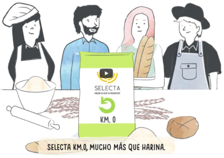 Fotograma de la presentació de la Farina Selecta Km0