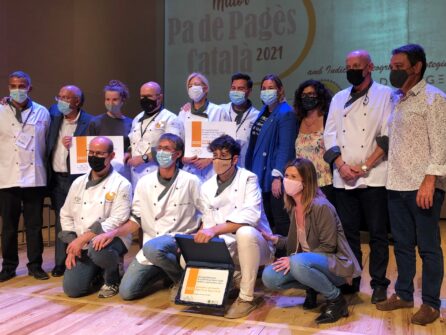 Fotografia dels finalistes i guanyadors del concurs Millor Pa de Pagès Català 2021
